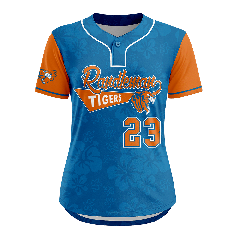 AMPD 1-BUTTON S/S SOFTBALL JERSEY