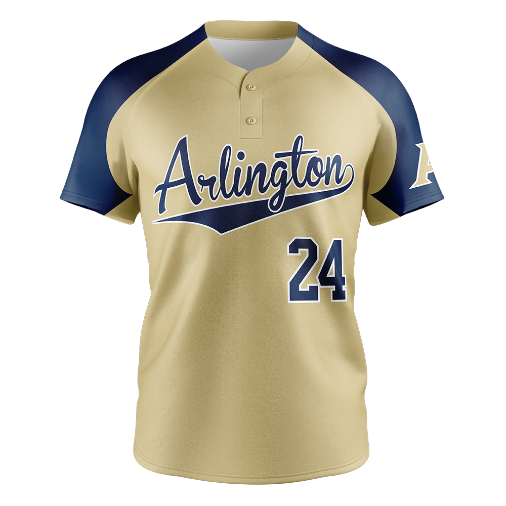 AXN 2-BUTTON S/S BASEBALL JERSEY